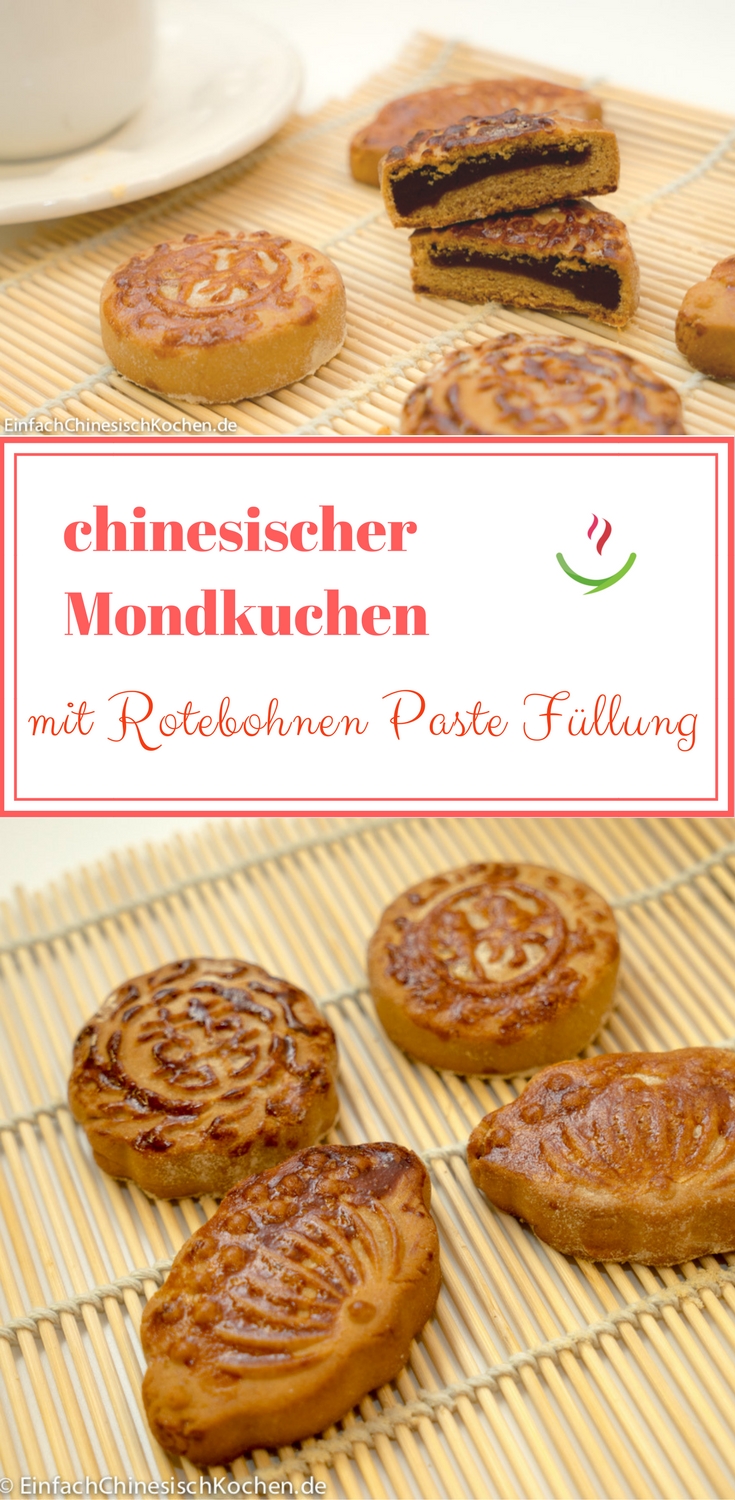 豆沙月饼_Mondkuchen mit Rotebohnen Paste Füllung Kopie