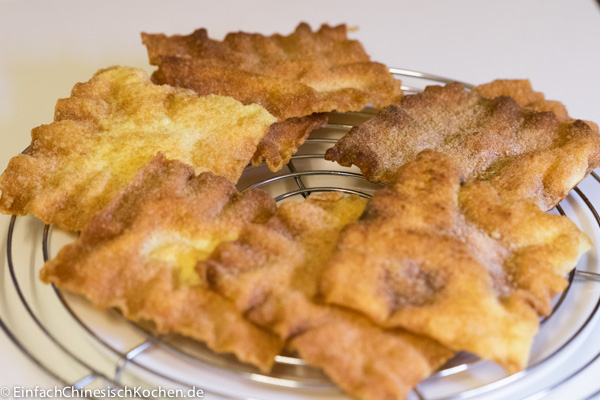 frittierter Wan Tan Teig